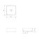 The built -in sink Cersanit Crea 35, Square, on the countertop, white