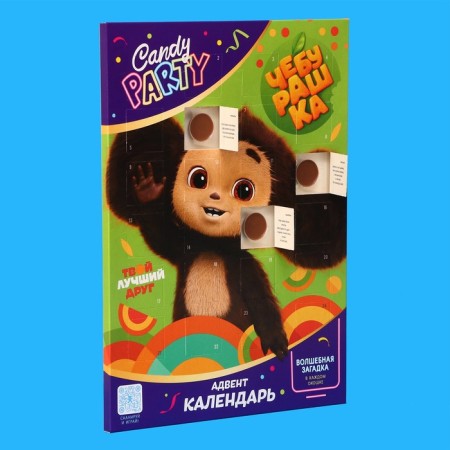 Advent calendar Candy Party Cheburashka, 55 g