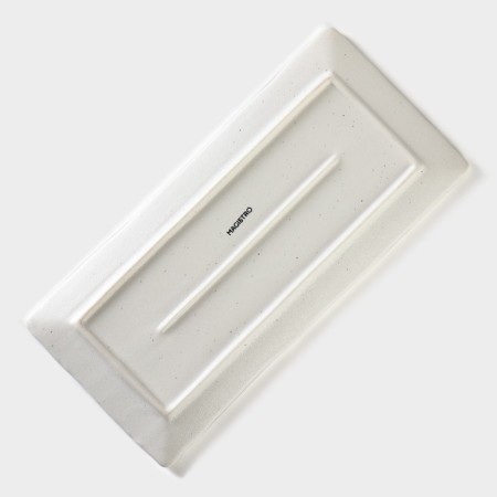 Porcelain dish for supply to Magistro Slate, 25 × 12 cm, white color-3