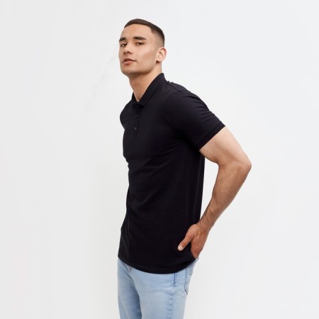 T-shirt (Polo) Male Minaku Regular Fit: Black Color, Rr. 52-4