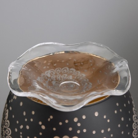Aroma lace with backlight "Patterns" E14 40W +RGB black 12.5x12.5x23 cm-7