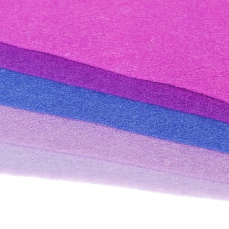 Fetr Color Soft A4 DEVENTE. "Shades of purple" 5 colors, 5 sheets, thickness 2 mm-2