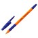 Ballpoint handle Berlingo "Tribase Grip Orange", 0.7 mm, flu, blue