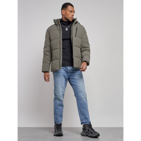 Male Winter jacket, size 56, khaki color-13