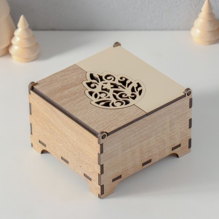 New Year's box combined "leaf" 10.5x10x7 cm