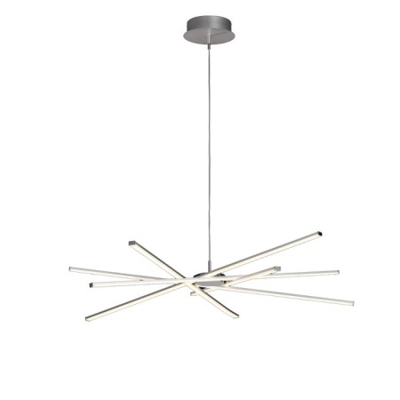 Suspended chandelier Mantra Star, Led, 4800lm, 3000k, 350 mm, silver color