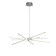 Suspended chandelier Mantra Star, Led, 4800lm, 3000k, 350 mm, silver color