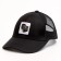 Baby cap for a boy with a Gelik grid, black color, rr 52-54, 5-7 years old