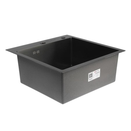 Kitchen sink Aflorn AF95050F, Sredal, S = 3.0 and 0.8 mm, 50x50x20 cm, siphon, graphite-1