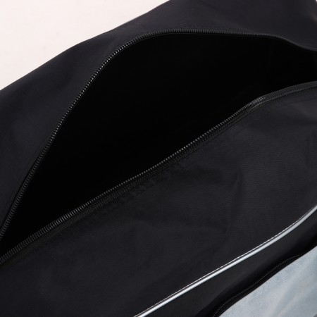 Road bag on wheels, long belt, black/gray color-4