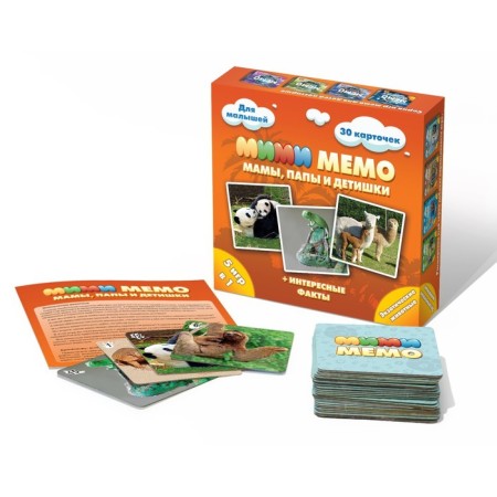 Board games. Mi-mi-memo "exotic animals" 30 cards-1