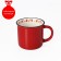 Porcelain share mug "New Year's mood", 380 ml, red color