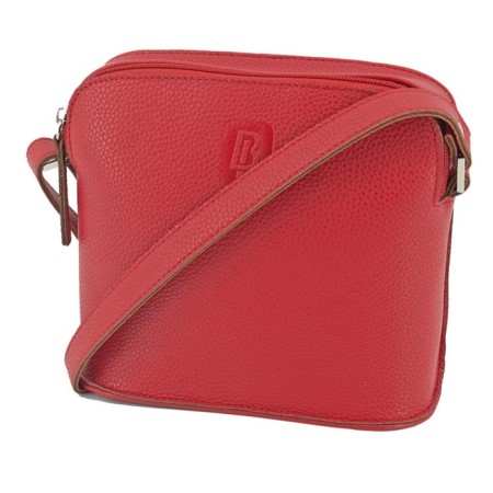 Women's bag B2814-77140, red color, genuine leather, 19x4.5x17 cm