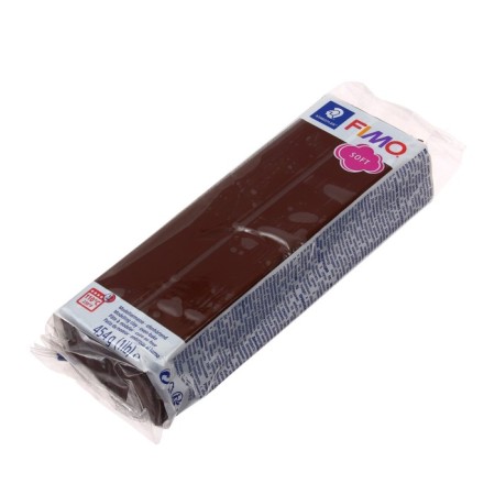 Plastic - polymer clay, 454 g, Soft, chocolate-1