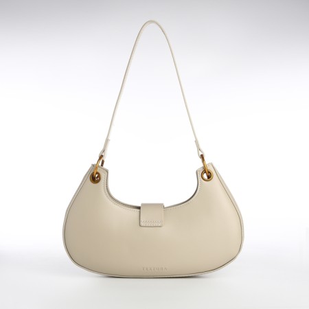 Bag Women's Baget on the zipper Textura, average size, dairy color-2