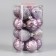 Set of balls plastic D-4 cm, 16 pcs "Isabelle" Patterns, lilac