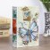 Safe-book wood "Blue butterfly" silk 17x11x5 cm