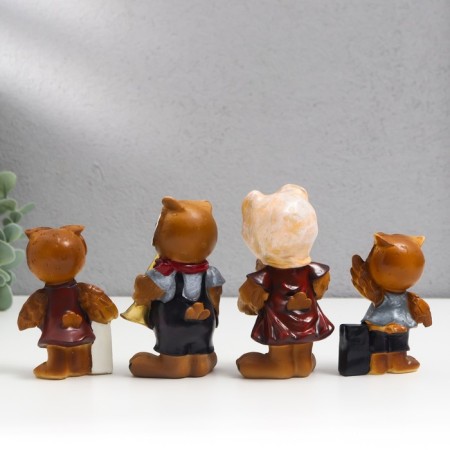 Suvenir Polystone "Filina Musicians" set 4 pcs 10x5.5x4.5, 12.5x6.5x6 cm-3
