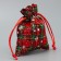 Bag gift canvas "New Year stories", snowflakes, 10 x 12 cm +/- 1.5 cm, New Year