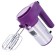 Mixer Oursson HM4001/SP, manual, 400 watts, 6 speeds, 2 nozzles, purple