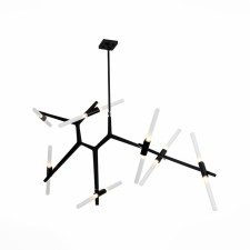 Ceiling Ceiling ST LUCE. SL947.402.14. Laconicita. 14x5 watts, G9, 4000k, 40x160x73 cm, black color