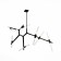 Ceiling Ceiling ST LUCE. SL947.402.14. Laconicita. 14x5 watts, G9, 4000k, 40x160x73 cm, black color