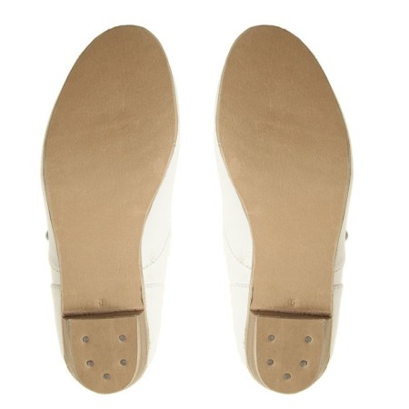 Folk women's shoes, insole length 22 cm, white color-3