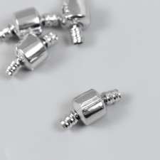 Castle metal for a bracelet with a latch, external d = 0.4 cm silver