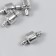 Castle metal for a bracelet with a latch, external d = 0.4 cm silver