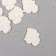 Decor for the creativity of Polystone "Steam" White set 6 pcs 3x2.8 cm