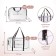 Bag in a hospital, with a cosmetic bag, brown color