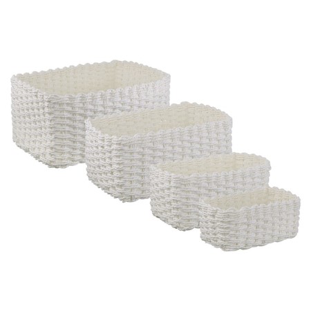 Bergenson bjorn hagen storage basket, 26x16x11 cm, white color-1