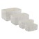Bergenson bjorn hagen storage basket, 26x16x11 cm, white color