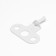 Tundra window opening limiter, plastic, l = 165 mm, white, 1 pc.