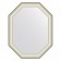 EvoForm mirror in the baguette frame, 78 mm, 74x94 cm, color white skin with chromium