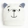 Baby hat, white/blue color, size 40-44