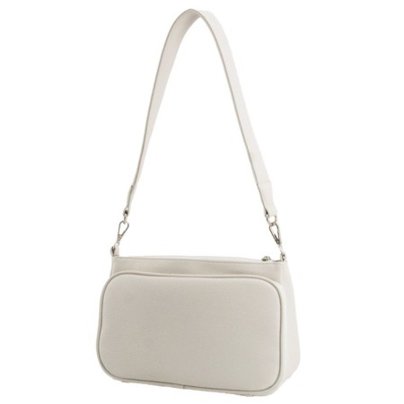 Female bag, artificial leather, beige 28x10x19 cm