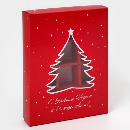Box for sweets 12 pcs "Festive" 19 x 15 x 3.6 cm-1