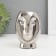 Ceramics candlestick per 1 candle "owl Sipukha" d = 3.5 silver 9x8.5x12.5 cm