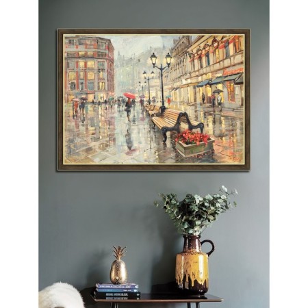 Reproduction of the picture "Kuznetsk bridge", 50x70, frame (45-1311)-3