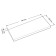 Wall -mounted shelf “FOROR 1.6”, 600 × 250 × 37 mm, vestiburates, white oak color