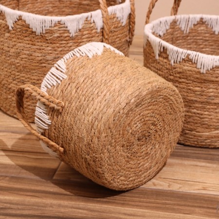 Set of wicker baskets, 3 pcs, 35x35x30 cm-1