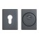 Decorative lining Bulat BND 02.02 Ferona, for a cylinder mechanism, matte black