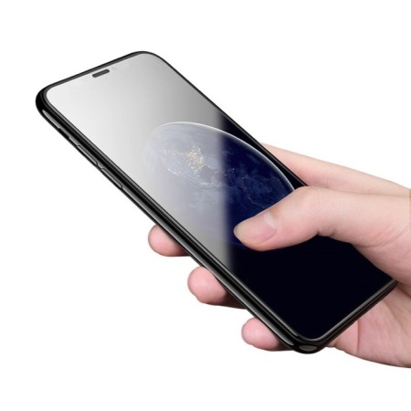 Borofone protective glass for iPhone 13 /13 Pro /14, anti -prints, 0.33 mm, 9h, black frame-4