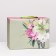 Gift Package "Flowers" gray-pink, 27 x 20 x 13 cm