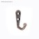 Hook furniture tundra TKO001, one -rod, copper, 1000 pcs