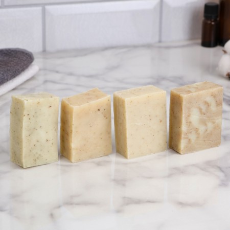 A set of natural soap "Eucalyptus, calendula, juniper, sage" 4x100 g of Dobroparov-1