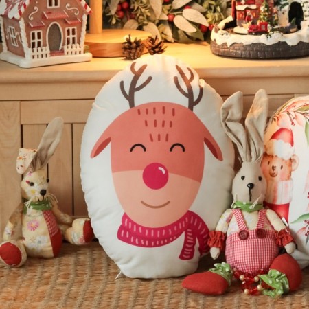 New Year. Pillow Decorative Ethel Christmas Deer 28*37 cm-5