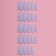 Patching nails, 24 pcs, ballerina shape, blue color