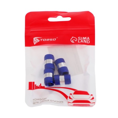 Cap on the valve Torso, blue, set 4 pcs-2